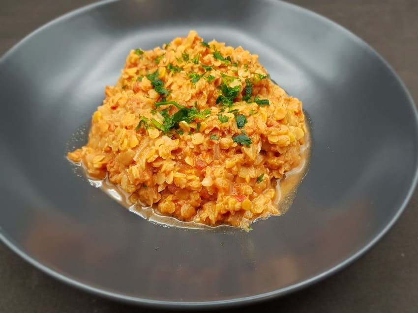 Dahl de lentilles corail