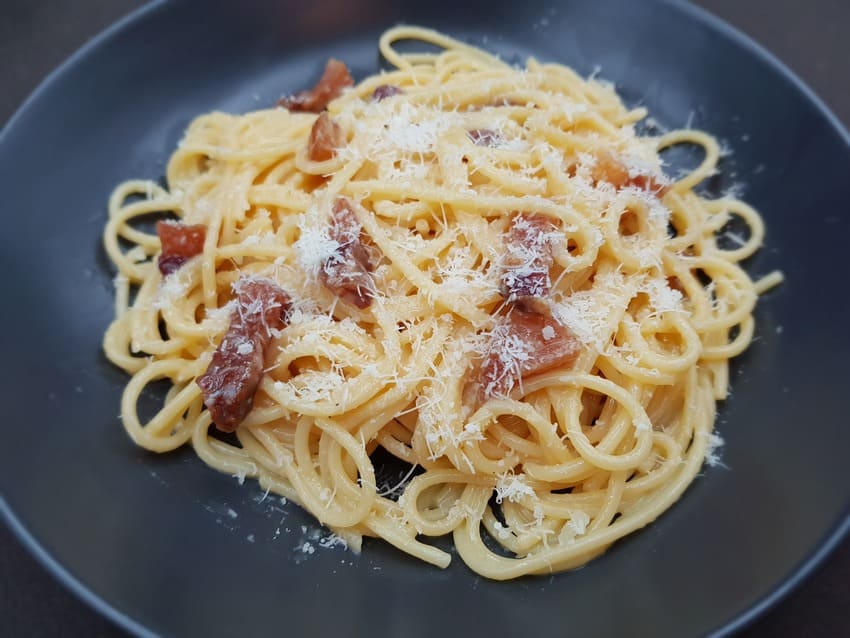 Les véritables pâtes à la carbonara